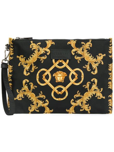 versace collection clutch.